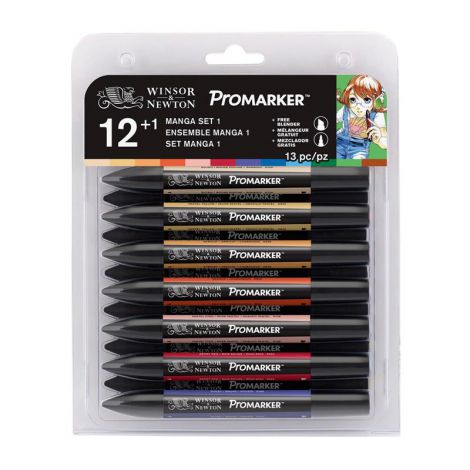 Zestaw Promarkerów Winsor&Newton, 13szt Manga I - 2